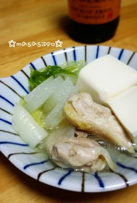 パパっとできる☆鶏出汁の具だくさん湯豆腐