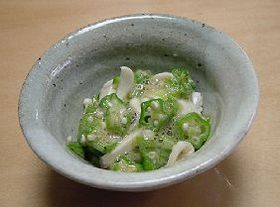 イカとオクラのカラシ和え