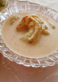 海老の冷製ビネガースープ