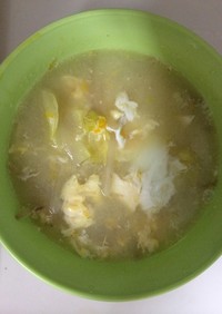 キャベツと大根の優しい中華スープ