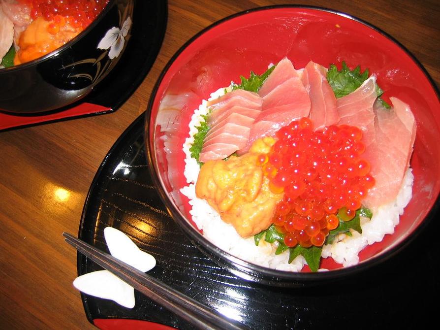 即席酢飯で海鮮丼の画像