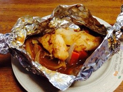 フライパンで簡単！魚の味噌マヨホイル焼きの写真