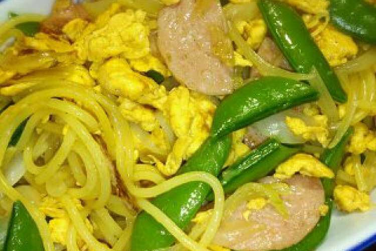 絹さやと新玉ねぎの春色パスタ レシピ 作り方 By Zicca先生 クックパッド