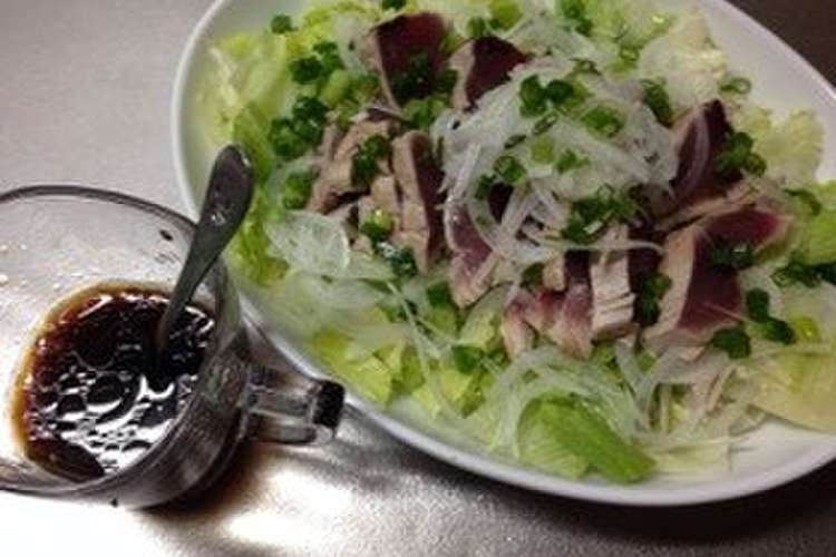 鰹のたたきのタレ 話題入り感謝 レシピ 作り方 By マリエルレシピ クックパッド 簡単おいしいみんなのレシピが356万品