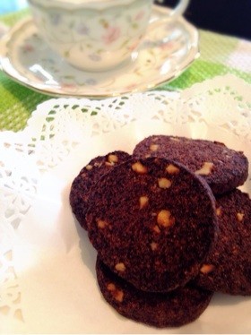 糖質制限❗️美味おやつココアクッキーの画像