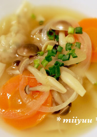 水餃子とお野菜のスープ ♡