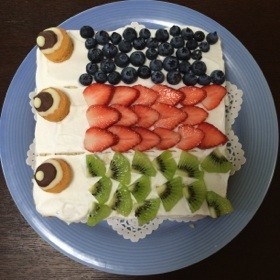 鯉のぼりケーキ