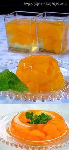 みかんの缶詰ゼリー