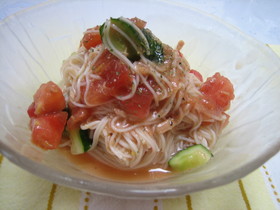 フレッシュ☆トマトのひんやり麺