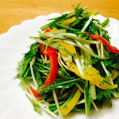 水菜のサラダ  ササっとナムル風の写真