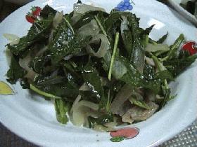 モロヘイヤを食べよう!(マヨネーズ炒め)