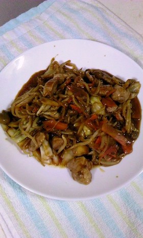コラボde甘から味噌炒め♪