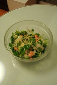 豆苗の納豆サラダ