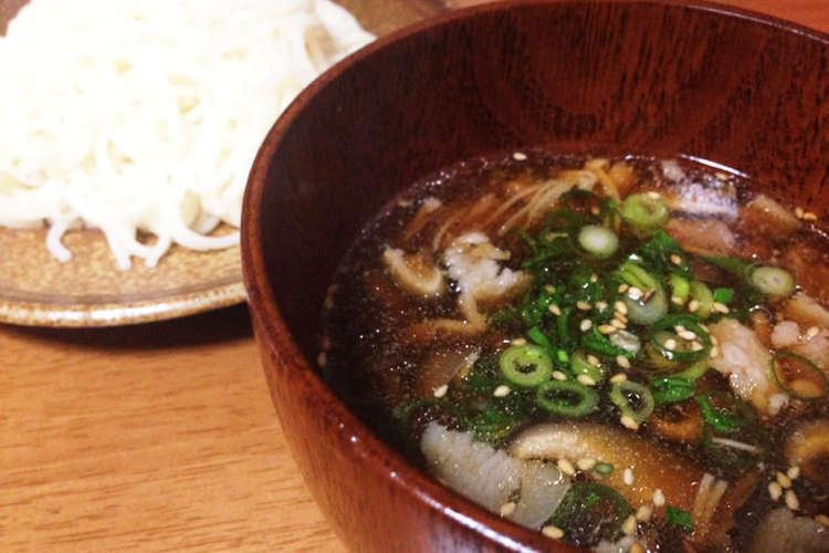 旦那に好評 休日のお昼にひやむぎつけ麺 レシピ 作り方 By Sanahiro クックパッド 簡単おいしいみんなのレシピが379万品