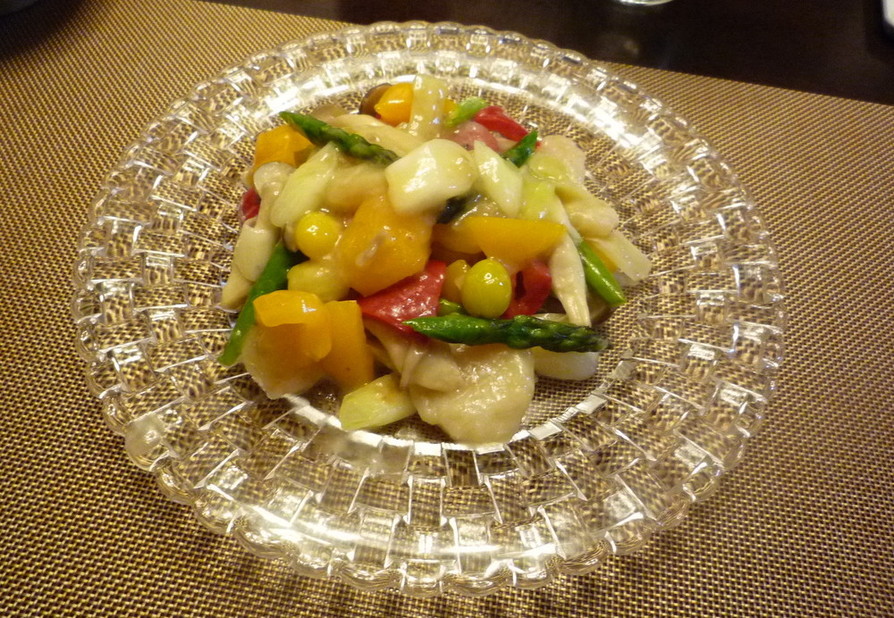 彩り野菜の海鮮中華塩炒めの画像