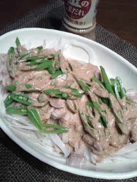 茹で鶏もも肉&新玉葱のサラダ♪