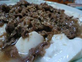さわやかなこってり肉豆腐