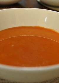 野菜ジュースで冷製かぼちゃスープ