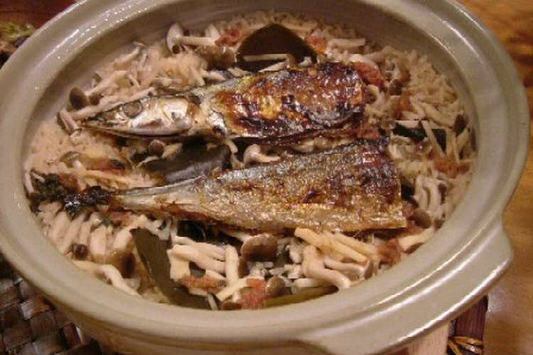 梅と生姜風味 土鍋でさんまの炊き込みご飯 レシピ 作り方 By たまつむこーら クックパッド 簡単おいしいみんなのレシピが353万品