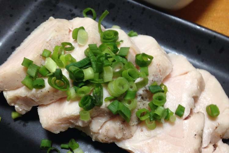 ダイエットに 炊飯器で簡単しっとり蒸し鶏 レシピ 作り方 By ぴんちょすの食卓 クックパッド 簡単おいしいみんなのレシピが355万品
