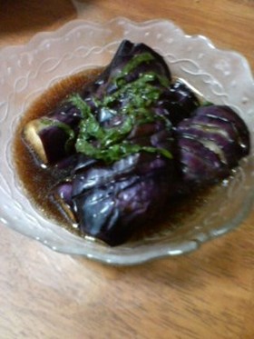 大葉にんにく醤油で☆ナスの揚げ浸し