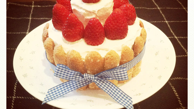ビスキュイdeおめかしケーキ レシピ 作り方 By 中島ともみ クックパッド
