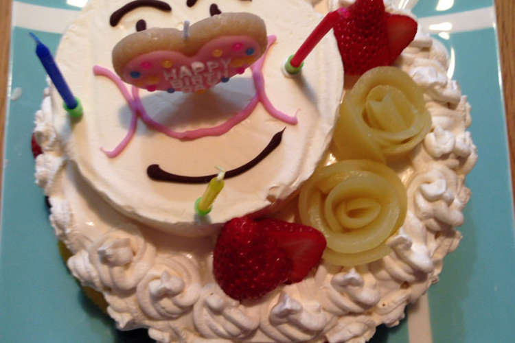 まるでアイス 生クリームでアンパンマン レシピ 作り方 By こーね クックパッド