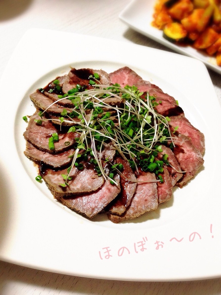 オーブントースターでローストビーフ by ほのぼぉ〜の！ 【クックパッド】 簡単おいしいみんなのレシピが395万品