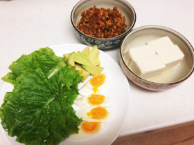 肉味噌(^o^)鳥胸肉ひき肉で