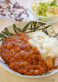 本格家庭味✿ひよこ豆＆豚肉のキーマカレー