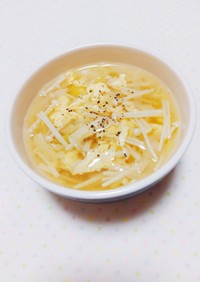 簡単♡えのき茸のサンラータン風スープ