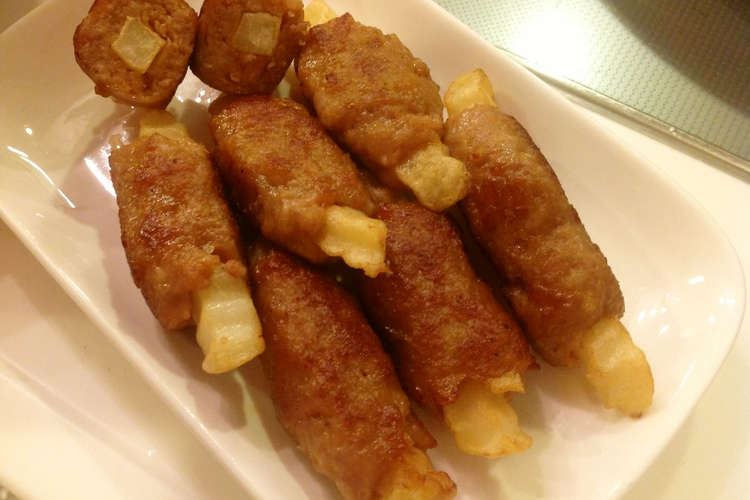 癖になる美味 みんな大好きあの肉巻ポテト レシピ 作り方 By あやまんくっきんぐ クックパッド 簡単おいしいみんなのレシピが354万品
