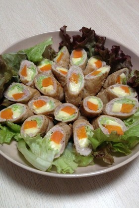 お野菜とチーズの肉巻き