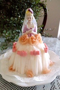 記念日にお人形の寿司ケーキ♡ウエディング