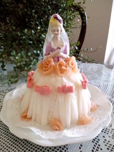 記念日にお人形の寿司ケーキ♡ウエディングの写真