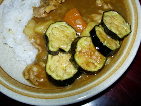 夏がきたらナスのせカレー