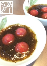 【簡単】もずく酢トマト