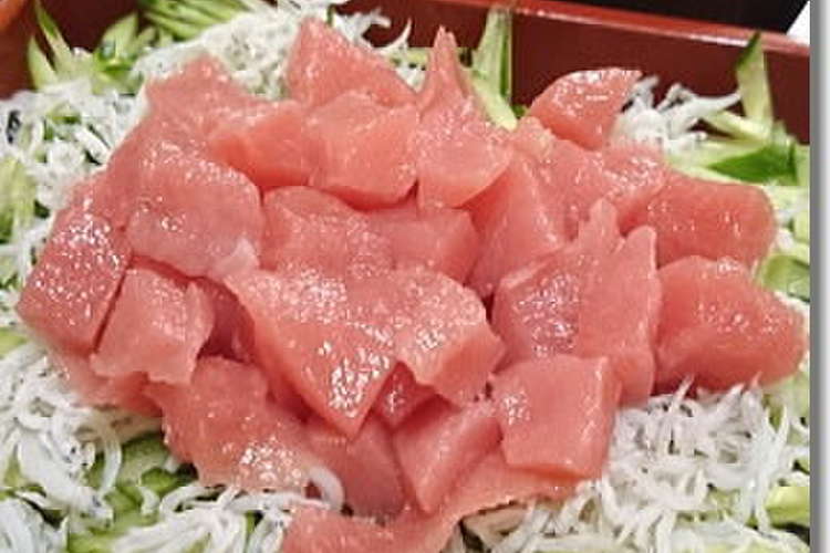 まぐろの胡瓜しらす丼 レシピ 作り方 By ピナ クックパッド