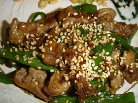豚肉とピーマンの甘辛炒め