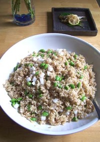 枝豆と長芋の玄米寿司