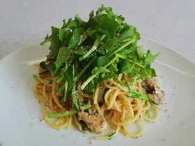 ルッコラとオイルサーディンのパスタ♡
