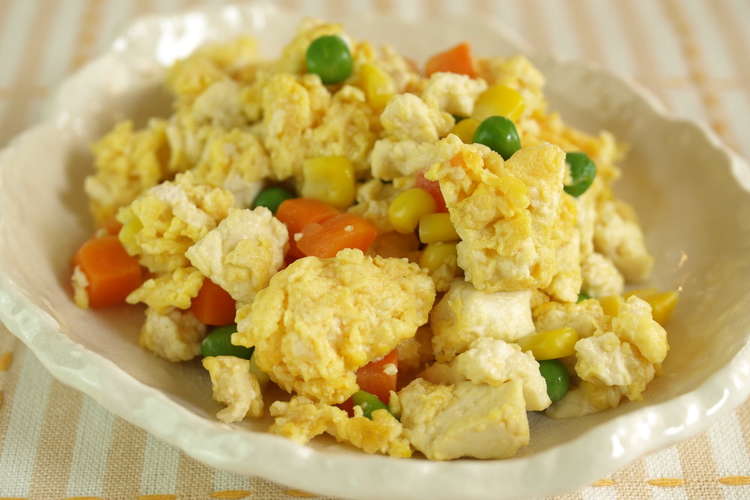 豆腐スクランブルエッグ レシピ 作り方 By ダイエットプラス クックパッド