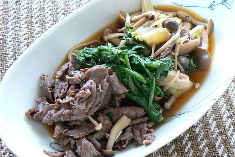 牛肉ときのこのすき煮 レシピ 作り方 By ダイエットプラス クックパッド 簡単おいしいみんなのレシピが377万品