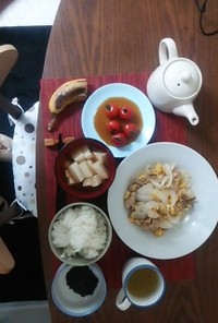 野菜炒め定食（簡単）