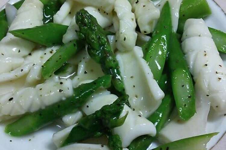 美味しい いかとアスパラの中華炒め レシピ 作り方 By ゆうこりん クックパッド 簡単おいしいみんなのレシピが374万品