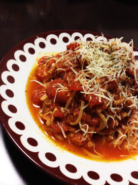 簡単! トマトツナパスタ