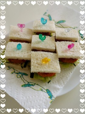 つくねのリメイク◎つくねサンドイッチ☆