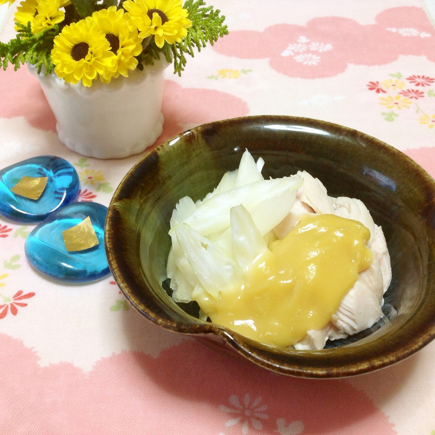レモン風味の酢味噌♡セロリ＆ささみの画像