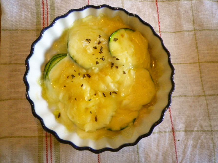 ズッキーニのバジルチーズの画像