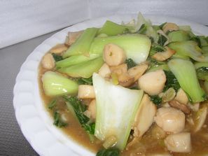 ホタテと青梗菜の炒め物の画像